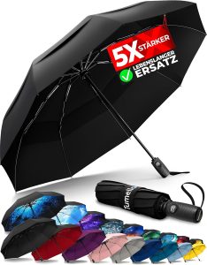 TUMELLA St&auml;rkster sturmfester Reiseschirm (kompakt und hochwertig), kleiner, robuster, aber leichter, tragbarer und automatisch zusammenklappbarer Regenschirm, langlebiger Premium-Griff17,99&euro; statt 29,99&euro;➡️ https://www.amazon.de/dp/B0BLHC5RWG/?tag=preisfehlerheute-21