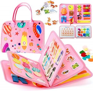 CHARMNAIL Montessori Spielzeug, Busy Board/Quiet Book Set, inkl. Gratis Reisetasche & Montessori Buch, f&uuml;r Kinder ab 3 Jahren, perfekt f&uuml;r Reisen5,99&euro; ➡️ https://www.amazon.de/dp/B0FN7KD77R/?tag=preisfehlerheute-21