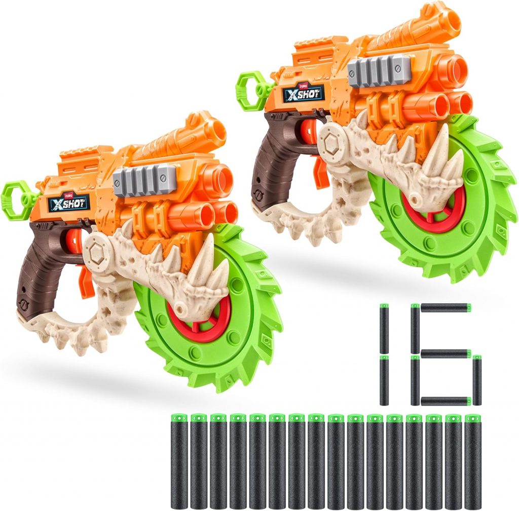 XSHOT Insanity HorrorFire Reaper X Twin Pack by Zuru with 16 Darts, Air Pocket Technology Darts and Dart Storage, Outdoor Toy for Boys and Girls, Teens and Adults5.70€ ➡️ https://www.amazon.de/dp/B0CPM87KJX/?tag=preisfehlerheute-21