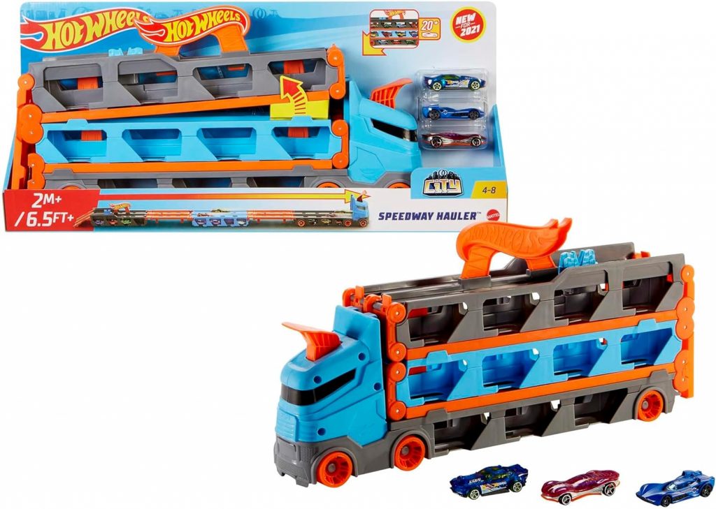 🤴 Hot Wheels - 2:1 Autorennbahn zu Transporter, inkl. 3 Spielzeugautos, mit Doppelstarter, Auslösefunktion und Weiche, Platz für 20 Autos, Spielzeug ab 4 Jahre, HGH3324,99€ statt 39,99€ - 38,00 % 🔥🚚 Verkauft durch Amazon und Versand durch Amazon3,987 Bewertungen: 4.7 / 5.0 ⭐️⭐️⭐️⭐️⭐️🛒 zu Amazon https://www.amazon.de/dp/B08ZNFNM99/?amp%3Btag=preisfehlerheute-21&%3Bamp%3Bth=1&%3Bamp%3Bpsc=1&tag=preisfehlerheute-21