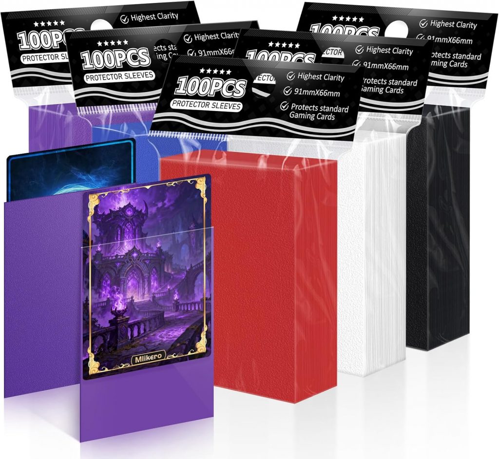 🤴 Mlikero 500 Stück Kartenhüllen, 5 Farben Karten Hüllen Sleeves, Sammelkarten Hüllen Perfekte passend für MTG, Sammelkarten,Sportkarten, 66 x 91 mm16,14€ statt 21,98€ - 27,00 % 🔥🚚 Verkauft von qingjstore und Versand durch Amazon985 Bewertungen: 4.6 / 5.0 ⭐️⭐️⭐️⭐️⭐️🛒 zu Amazon https://www.amazon.de/dp/B0CLLYZL92/?amp%3Btag=preisfehlerheute-21&%3Bamp%3Bth=1&%3Bamp%3Bpsc=1&tag=preisfehlerheute-21