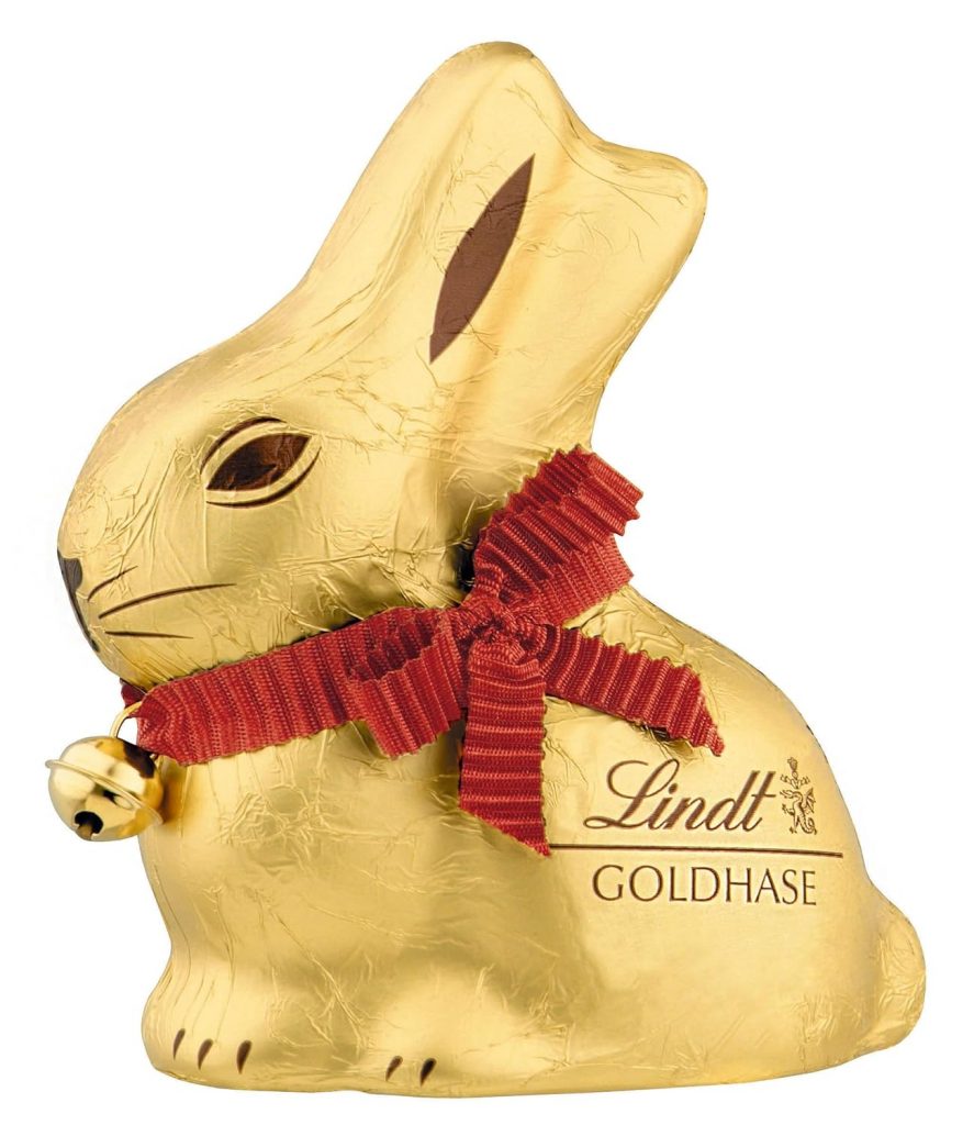 Lindt Schokolade GOLDHASE 16 x 100 g GOLDHASE Premium Vollmilch-Schokolade in Hasenform zu Ostern Osterschokolade…
