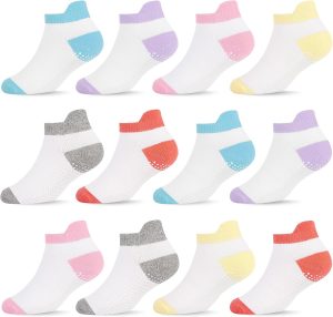 ELUTONG Baby Antirutsch Socken, 12 Paar Kleinkinder Stoppersocken mit Rutschfesten Griffen f&uuml;r Baby Junge und M&auml;dchen 6-12 Monate (Farbmischung 1)3.19&euro; ➡️ https://www.amazon.de/dp/B0D1Y9LYL4/?tag=preisfehlerheute-21