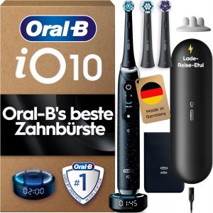 Oral-B iO Series 10 Elektrische Zahnb&uuml;rste &mdash; Electric Toothbrush, Inkl. 3 Aufsteckb&uuml;rsten, iOSense, Lade-Reise-Etui &mdash; 7 Putzmodi f&uuml;r Zahnpflege, Zahnb&uuml;rste Elektrisch, Designed by Braun, Schwarz329,98&euro; statt 609,99&euro;➡️ https://www.amazon.de/dp/B0B5B1DMG3/?tag=preisfehlerheute-21