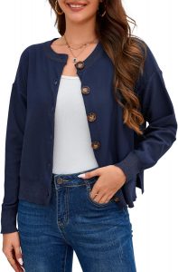 YesFashion Strickjacke Damen Kurz Elegante Langarm Strick Cardigan mit Knöpfen Casual Schulterjacke Bolero Top für Herbst Winter Schwarz M9,99€ statt 23,54€➡️ https://www.amazon.de/dp/B0FCFFDWSH/?tag=preisfehlerheute-21