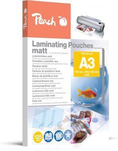 Peach Laminierfolien A3-125 mic - 100 pouches - matt - beschreibbar - Premiumqualität für beste Laminierergebnisse - kompatibel mit Geräten aller Markenhersteller - S-PP525-1553,41€ statt 95,19€➡️ https://www.amazon.de/dp/B006UP4SQG/?tag=preisfehlerheute-21