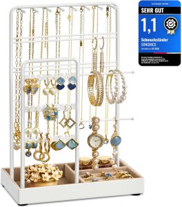 👑 SONGMICS Schmuckst&auml;nder, Schmuckhalter, Metallrahmen, Schmucktablett Samt, Schmuckaufbewahrung f&uuml;r Halsketten Armb&auml;nder Ohrringe Ohrstecker Ringe, Geschenkidee, wei&szlig; JJS021W0114,84&euro; statt 22,04&euro; - 33,00 % 🔥🚚 Verkauft von Songmics und Versand durch Amazon2,207 Bewertungen: 4.6 / 5.0 ⭐️⭐️⭐️⭐️⭐️🛒 zu Amazon https://www.amazon.de/dp/B0C4L7YDX7/?tag=preisfehlerheute-21