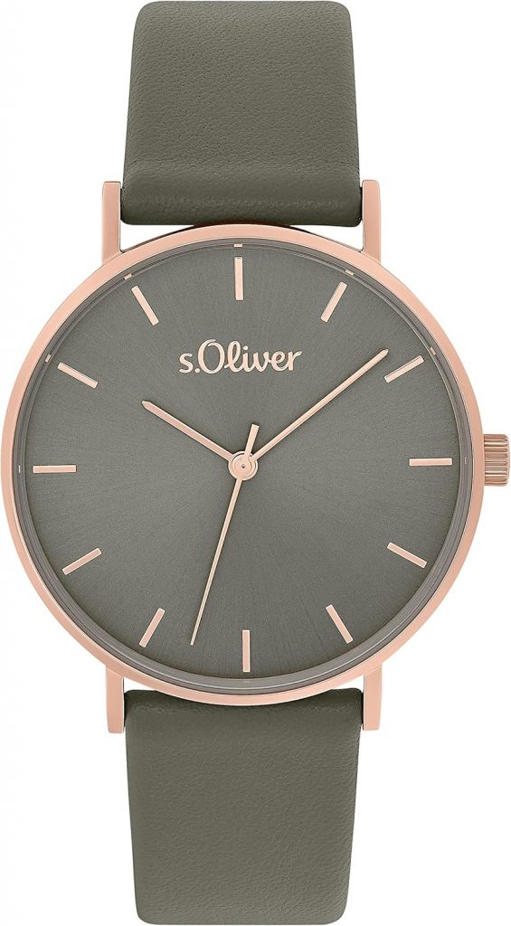 s.Oliver Armbanduhr Damen Quarzuhr Analog, mit Leder Armband, Grau, 3 bar Wasserdicht, Kommt in Uhren Geschenk Box, 203348859,40€ statt 99,99€➡️ https://www.amazon.de/dp/B09R4WPDVY/?tag=preisfehlerheute-21