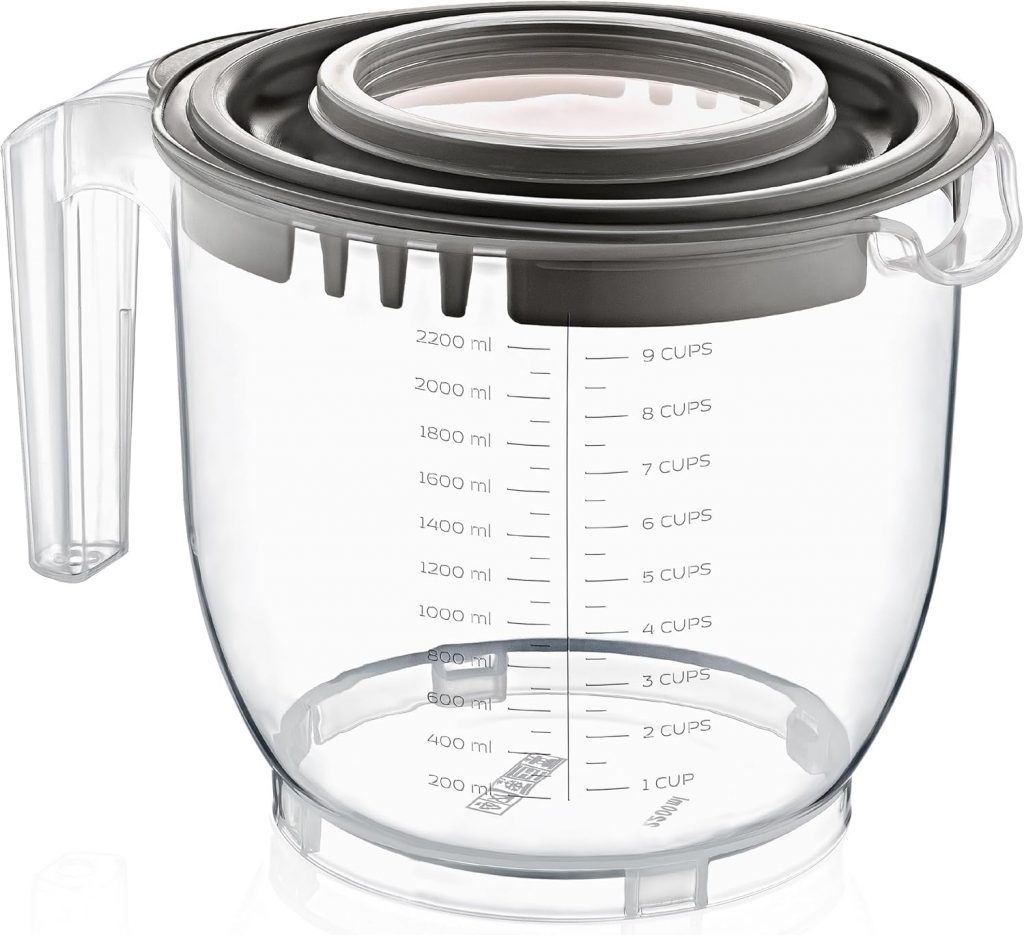 🤴 uandu Mess- und Rührbecher mit Deckel | groß 2,2 Liter | Messskala | aus hochwertigem Kunsstof | Praktische Küchenutensilie | Teigschüssel Rührschüssel | Spritzschutzdeckel | Schüssel - Anthrazit9,93€ statt 19,89€ - 51,00 % 🔥🚚 Verkauft und Versand durch uandu GmbH72 Bewertungen: 4.6 / 5.0 ⭐️⭐️⭐️⭐️⭐️🛒 zu Amazon https://www.amazon.de/dp/B0CXTPF1DD/?amp%3Btag=preisfehlerheute-21&tag=preisfehlerheute-21