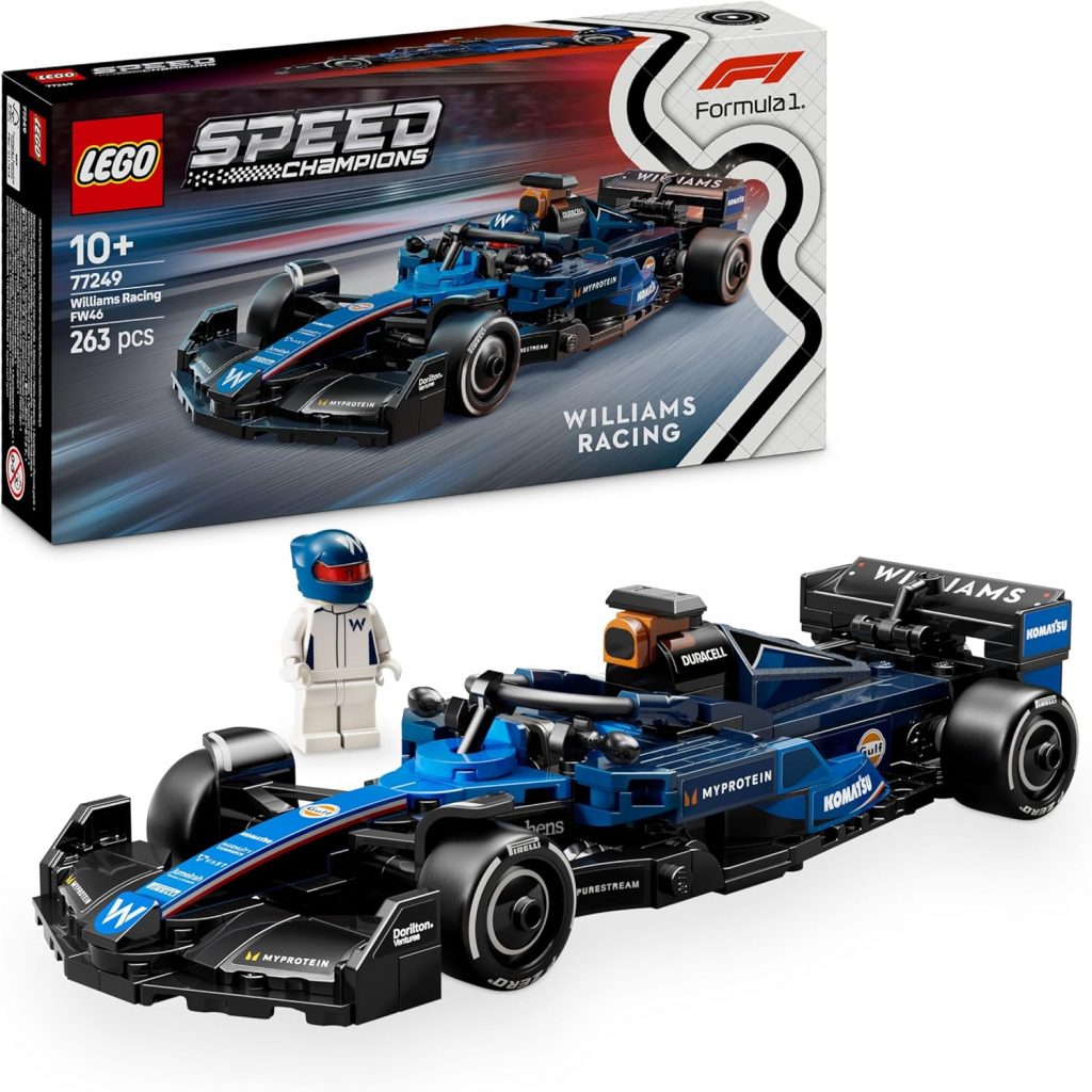 🤴 LEGO Speed Champions Williams Racing FW46 F1 Rennauto – Spielzeug mit Formel 1 Minifigur zum Sammeln – Geschenk für Jungen & Mädchen ab 10 Jahren und Erwachsene Motorsport Fans 7724917,98€ statt 26,99€ – 34,0 🔥🚚 Verkauft durch Amazon und Versand durch Amazon15,542 Bewertungen: 4.8 / 5.0 ⭐️⭐️⭐️⭐️⭐️🛒 zu Amazon https://www.amazon.de/dp/B0DHSD9VPK/?th=1&tag=preisfehlerheute-21#038;psc=1&tag=preisfehlerheute-21
