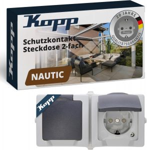 🤴 Kopp NAUTIC 2-fach Schutzkontakt-Steckdose mit Klappdeckel in Grau - Sichere Aufputz-Steckdose mit erh&ouml;htem Ber&uuml;hrungsschutz - Waagrechter IP44 Feuchtraumsteckdosen-Aufputz 16A / 250V~7,49&euro; statt 11,95&euro; - 38,00 % 🔥🚚 Verkauft durch Amazon und Versand durch Amazon9,274 Bewertungen: 4.6 / 5.0 ⭐️⭐️⭐️⭐️⭐️🛒 zu Amazon https://www.amazon.de/dp/B000VDEX6I/?th=1&amp%3Bpsc=1&amp%3Btag=preisfehlerheute-21&tag=preisfehlerheute-21