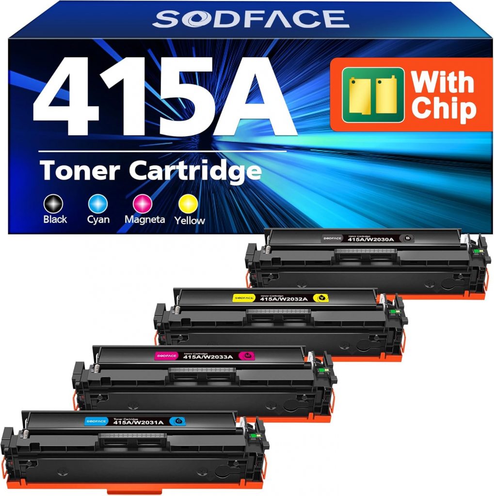 👑 415A 415X Toner (Mit Chip) Kompatibel für HP 415A Schwarz für HP Color LaserJet Pro MFP M479fdw Toner M479dw M479fnw M479fdn M454dn M479 M454dw 415a schwarz 415a Magenta W2030A W2031A W2032A 4er-Pack65,32€ statt 109,99€ – 41,0 🔥🚚 Verkauft von Huang LiangDeshop und Versand durch Amazon106 Bewertungen: 4.4 / 5.0 ⭐️⭐️⭐️⭐️🛒 zu Amazon https://www.amazon.de/dp/B0CGHDSXZF/?tag=preisfehlerheute-21