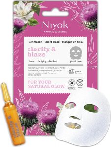 Niyok Kl&auml;rende Tuchmaske - Tiefenreinigung mit Niacinamid & Wei&szlig;em Tee &bdquo;Clarify & Blaze&ldquo; | Gesichtsmaske aus kompostierbarer Pflanzenfaser | Vegan | COSMOS NATURAL | Made in Germany1.79&euro; ➡️ https://www.amazon.de/dp/B0GH7PMWYQ/?tag=preisfehlerheute-21