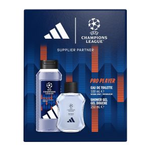 adidas, UEFA Champions League Pro Player, Eau de Toilette 100 ml und Duschgel 250 ml13,65&euro; statt 23,02&euro;➡️ https://www.amazon.de/dp/B0FC2Q7YGR/?tag=preisfehlerheute-21