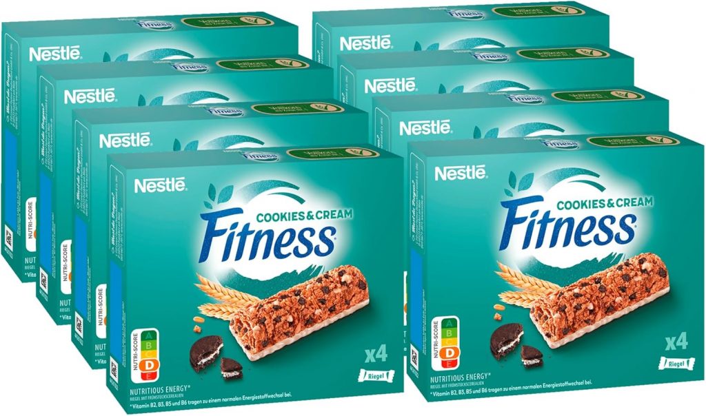 Nestlé FITNESS Bars Cookies & Cream Cerealienriegel, Energieriegel mit hellen Kakaostückchen und dunklen Keksstückchen, 8er Pack (à 4 x 23,5g)7,78€ statt 15,12€➡️ https://www.amazon.de/dp/B0DSLN7V9K/?tag=preisfehlerheute-21