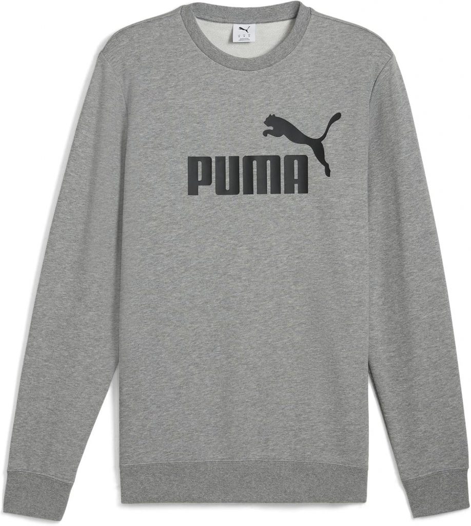 🤴 Puma Herren ESS No. 1 Logo Crew TR Crew-Sweatshirts, Medium Gray Heather,