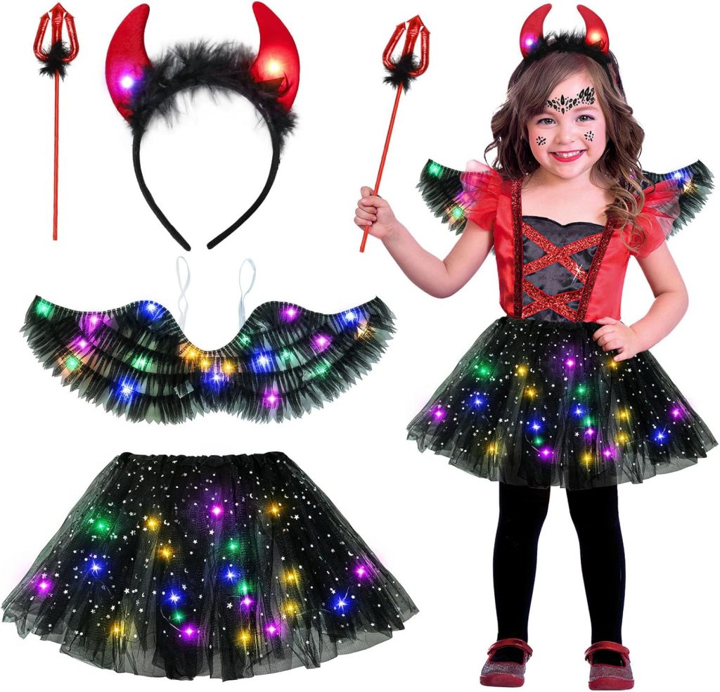 👑 Aitsite Karneval Rock Teufelskostüm Mädchen, Leuchtende Kinder Teufels Kostüm, Karneval Kostüm Kinder Dark Angel, LED Tutu Tüllrock TeufelsKostüm, Tutu Rock mit Teufels Headband und Bull Gabel10,99€ statt 14,99€ - 27,00 % 🔥🚚 Verkauft von Philise und Versand durch Amazon4 Bewertungen: 4.7 / 5.0 ⭐️⭐️⭐️⭐️⭐️🛒 zu Amazon https://www.amazon.de/dp/B0F9XW1ZLR/?amp%3Btag=preisfehlerheute-21&tag=preisfehlerheute-21