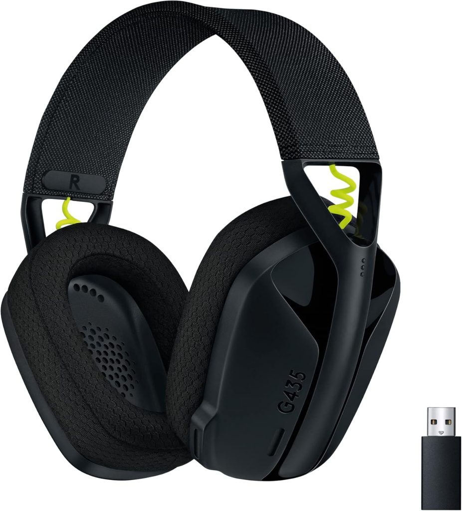 Logitech G G435 LIGHTSPEED, Kabelloses Gaming-Headset mit Bluetooth,Leichte Over-Ear-Kopfhörer, integrierte Mikrofone, 18 Stunden Akkulaufzeit, Dolby Atmos, PC,PS4,PS5,Nintendo Switch/Switch 2-Schwarz39,99€ statt 84,99€➡️ https://www.amazon.de/dp/B07W7LNTM5/?tag=preisfehlerheute-21