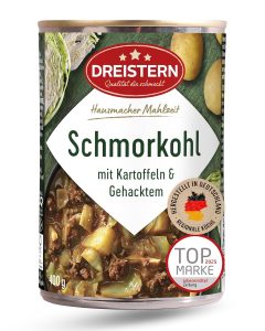 🤴 DREISTERN Schmorkohl 400g I Mit Kartoffeln & Schweinehack I Herzhaftes Fertiggericht in recyclebarer Konservendose I Lange Haltbarkeit dank nat&uuml;rlicher Konservierung I Hausmacher Qualit&auml;t2,49&euro; statt 3,49&euro; - 29,00 % 🔥🚚 Verkauft durch Amazon und Versand durch Amazon1,375 Bewertungen: 4.4 / 5.0 ⭐️⭐️⭐️⭐️🛒 zu Amazon https://www.amazon.de/dp/B07YRQYVLG/?tag=preisfehlerheute-21