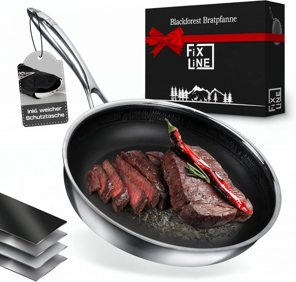 🤴 FIXLINE® BLACK FOREST Bratpfanne 28cm - robuste Antihaftbeschichtung - hoher Rand 6,5cm - alle Herdarten inkl. Induktion - Backofen geeignet bis 230°C - Perfekte Geschenkidee49,48€ statt 69,90€ - 30,00 % 🔥🚚 Verkauft von FixLine und Versand durch Amazon663 Bewertungen: 4.4 / 5.0 ⭐️⭐️⭐️⭐️🛒 zu Amazon https://www.amazon.de/dp/B0CXF6KQ9M/?amp%3Btag=preisfehlerheute-21&%3Bamp%3Bth=1&%3Bamp%3Bpsc=1&tag=preisfehlerheute-21