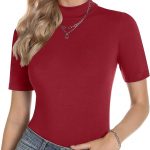 👑 Totatuit Damen T-Shirt Stehkragen Shirt Rollkragen Kurzarm Top Basic Baumwolle Oberteile für Frühling und Sommer12,74€ statt 13,53€ - 6,00 % 🔥🚚 Verkauft von GRJ-EU und Versand durch Amazon439 Bewertungen: 4.3 / 5.0 ⭐️⭐️⭐️⭐️🛒 zu Amazon https://www.amazon.de/dp/B0CXM6586N/?amp%3Btag=preisfehlerheute-21&tag=preisfehlerheute-21