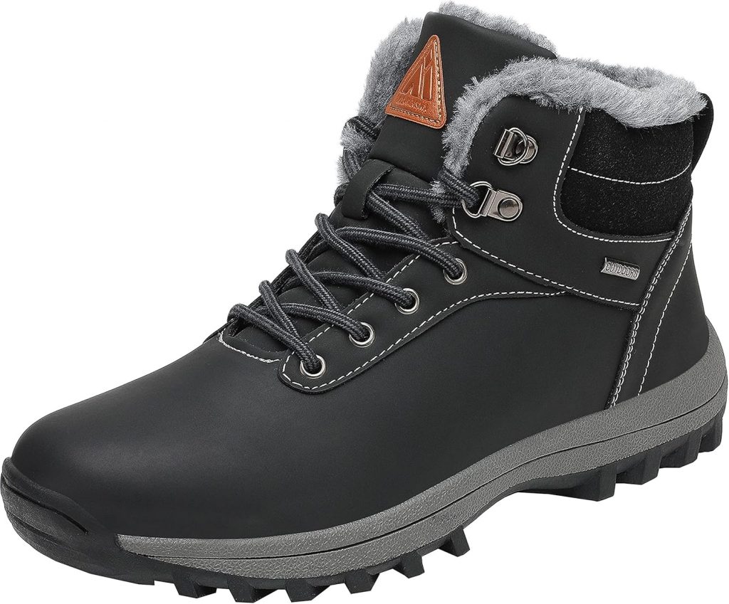 🤴 Mishansha Unisex Winterschuhe Winterstiefel mit Warm Gefüttert, Gr. 36-