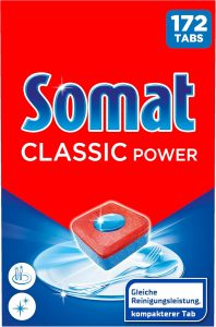 Somat Classic Power Sp&uuml;lmaschinen Tabs (172 Tabs), Geschirrsp&uuml;l Tabs mit Fettl&ouml;sekraft f&uuml;r kraftvolle Reinigung, Sp&uuml;ltabs f&uuml;r strahlend sauberes Geschirr sogar bei niedrigen Temperaturen16,15&euro; statt 27,99&euro;➡️ https://www.amazon.de/dp/B0FZW42984/?tag=preisfehlerheute-21