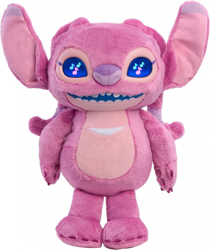 👑 Just Play Disney Stitch Many Moods 34-cm Angel Interaktives Plüschtier, 50+ Sounds & Reaktionen, Spielzeug für Kinder ab 3 Jahren