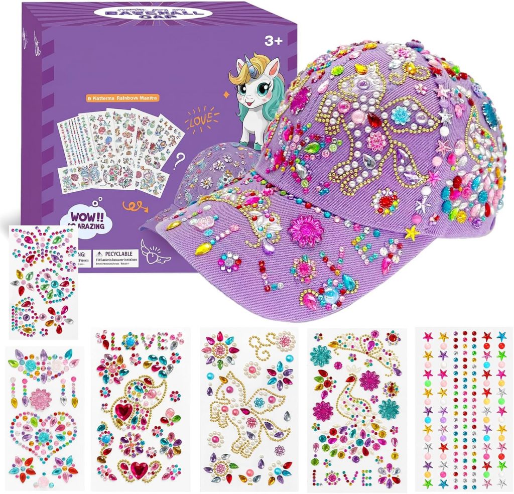 kelav Geschenke für Mädchen DIY Baseballkappe, Weihnachten Basteln Baseballkappe Spielzeug Hut Selbst Gestalten Edelstein Aufklebern, Baseball Cap Sonnenhut Geschenke Mädchen 4 5 6 7 8 9 10 11 Jahre2.99€ statt 13.99€➡️ https://www.amazon.de/dp/B0FY2TL335/?tag=preisfehlerheute-21