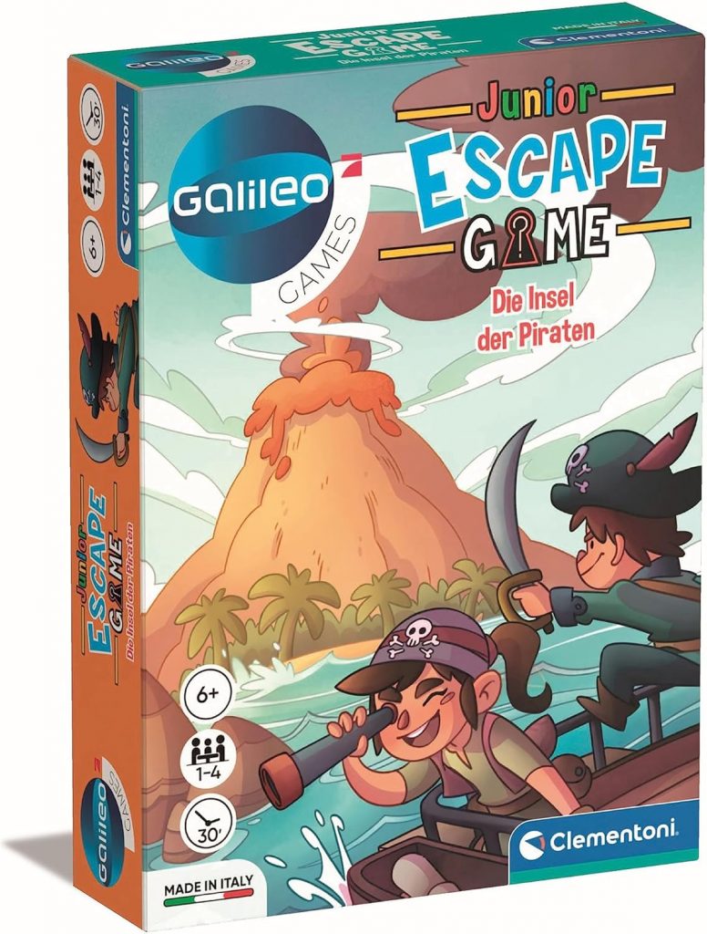 🤴 Clementoni Galileo Escape Game Junior – Die Insel der Piraten – Escape Spiel für Kinder ab 6 Jahren – Gesellschaftsspiel & Familienspiel 593375,07€ statt 9,99€ – 5 🔥🚚 Verkauft durch Amazon und Versand durch Amazon229 Bewertungen: 4.6 / 5.0 ⭐️⭐️⭐️⭐️⭐️🛒 zu Amazon https://www.amazon.de/dp/B0C6P4Y1K6/?th=1&tag=preisfehlerheute-21#038;psc=1&tag=preisfehlerheute-21