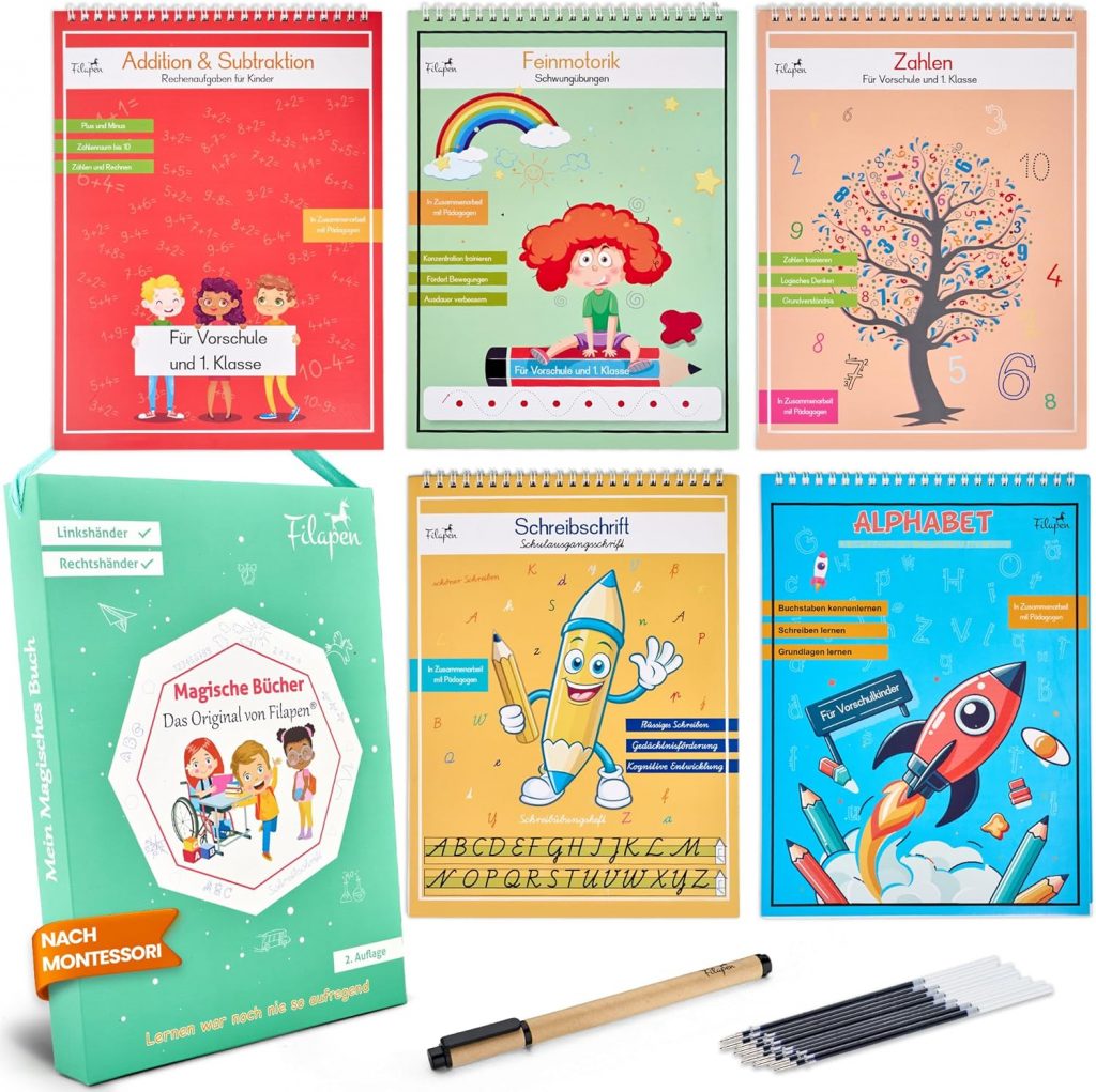 🤴 Filapen® Magische Vorschulhefte ab 4 Jahren – 5 Übungshefte + Stift (wiederverwendbar) – Schreiben & Rechnen lernen, Buchstaben & Zahlen üben – Für Linkshänder und Rechtshänder16,05€ statt 29,95€ – 47,0 🔥🚚 Verkauft von Filapen DE und Versand durch Amazon156 Bewertungen: 4.3 / 5.0 ⭐️⭐️⭐️⭐️🛒 zu Amazon https://www.amazon.de/dp/B0C1HFRDC3/?th=1&tag=preisfehlerheute-21#038;psc=1&tag=preisfehlerheute-21