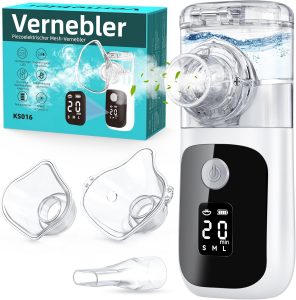 Inhalationsger&auml;t,Inhalierger&auml;te f&uuml;r Erwachsene Kinder mit Countdown Timer,Einstellbarer Spr&uuml;hnebel,Selbstreinigungsfunktion,Partikelgr&ouml;&szlig; 1-5&micro;m,USB Aufladbarer Leiser Inhalator mit Mundst&uuml;ck 2 Masken29,99&euro; statt 109,99&euro;➡️ https://www.amazon.de/dp/B0GSG192Z2/?tag=preisfehlerheute-21