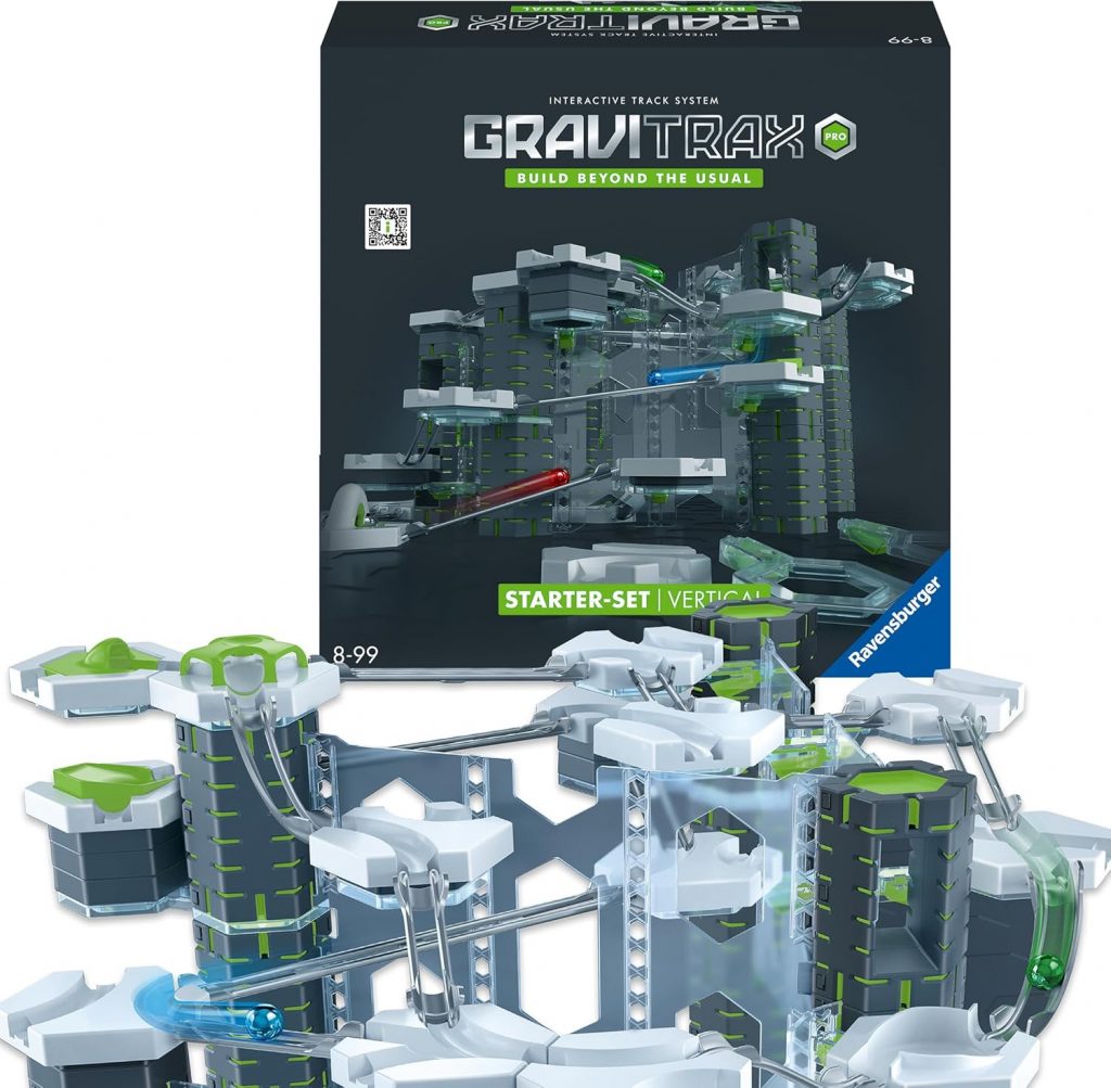 Ravensburger GraviTrax PRO Starter-Set Vertical 22426 – GraviTrax Starterset für Deine Kugelbahn – Murmelbahn und Konstruktionsspielzeug ab 8 Jahren, alleine bespielbar