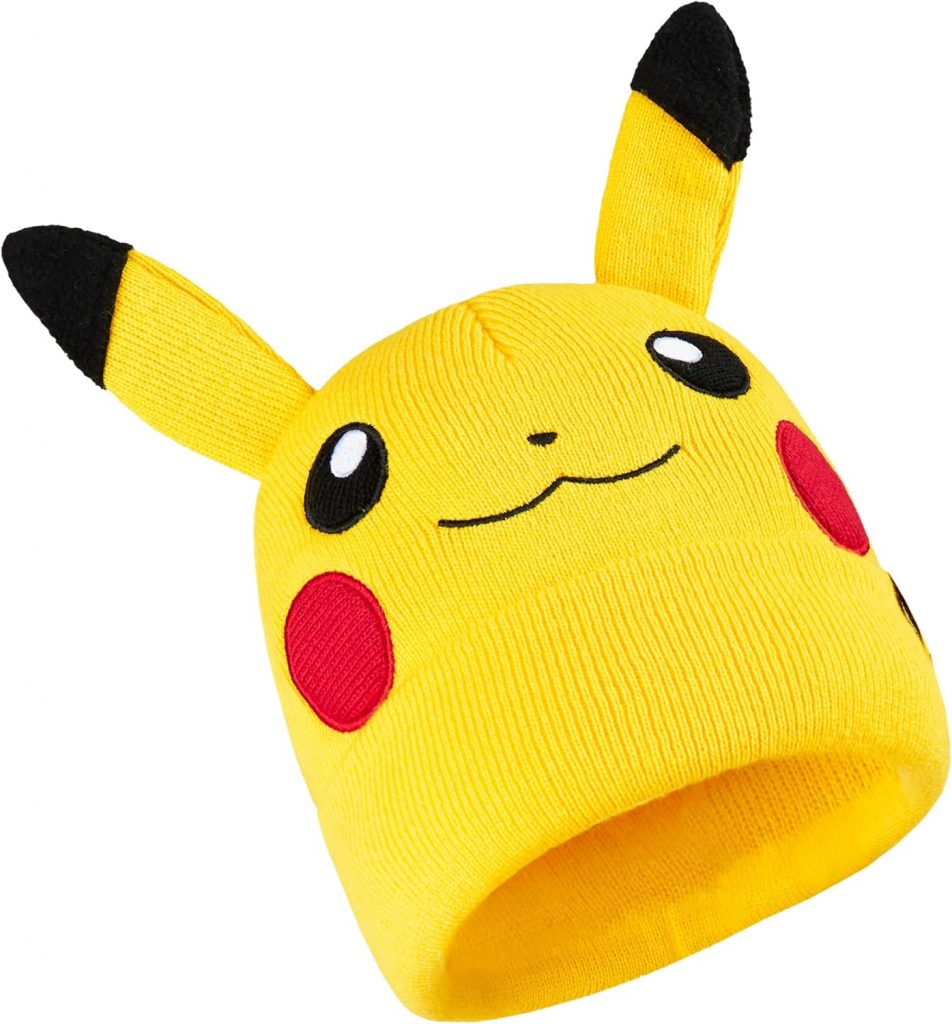 Pokemon Mütze Jungen 5-12 Jahre, Warme Beanie Kindermütze mit Spruch, Wintermütze für Jungs, Gemütlich Geschenkidee für Kinder (5-12 Jahre, Lila Gengar)