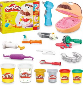 🤴 Play-Doh Zahnarzt Dr. Wackelzahn Bastel-Set mit 8 x 56g Becher und 10 Werkzuegen zum Formen, mit Kariesknete und metallfarbener Knete, kreatives f&uuml;r Kinder14,99&euro; statt 23,99&euro; - 38,00 % 🔥🚚 Verkauft durch Amazon und Versand durch Amazon20,336 Bewertungen: 4.6 / 5.0 ⭐️⭐️⭐️⭐️⭐️🛒 zu Amazon https://www.amazon.de/dp/B08F2NJYRQ/?th=1&amp%3Bpsc=1&amp%3Btag=preisfehlerheute-21&tag=preisfehlerheute-21