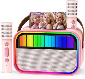 Ankuka Karaoke Maschine f&uuml;r Kinder und Erwachsene, Kinderspielzeug f&uuml;r 3&ndash;12 j&auml;hrige M&auml;dchen Geburtstagsgeschenk, tragbarer Karaoke Maschine mit 2 Mikrofonen, M&auml;dchengeschenk f&uuml;r M&auml;dchen (Rose)11,88&euro; statt 39,99&euro;⚡️ Blitzangebot nutzen➡️ https://www.amazon.de/dp/B0DWXGBKYL/?tag=preisfehlerheute-21