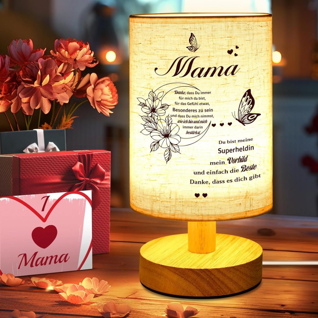 Linkax Muttertagsgeschenke für Mama Oma, Geburtstagsgeschenke für Mama, Dekorative Nachttischlampe Tischlampen mit Spruch, Mutter Oma Schwiegermutter Geschenke5.50€ 🏷️ Coupon anwenden➡️ https://www.amazon.de/dp/B0D7957Z9B/?tag=preisfehlerheute-21
