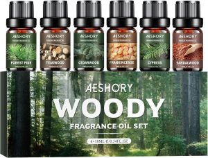 AESHORY Holziges &Auml;therische &Ouml;le Set 6 x 10ML, Nat&uuml;rlich Aromatherapie Duft&ouml;l Geschenkset f&uuml;r Diffuser, Kerzenherstellung - Weihrauch, Sandelholz, Zedernholz, Teakholz, Zypresse, Wald Kiefer8,99&euro; statt 15,99&euro;➡️ https://www.amazon.de/dp/B0FJXYPRWC/?tag=preisfehlerheute-21