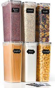 GoMaihe 6er Set Vorratsdosen mit Deckel Luftdichte: Vorratsbeh&auml;lter mit Deckel 2800ml | Luftdichte Aufbewahrungbox K&uuml;che von Spaghetti, Nudeln, Mehl und Zucker | BPA-FREI | Sp&uuml;lmaschinenfest16.19&euro; ➡️ https://www.amazon.de/dp/B0F3CSK6TX/?tag=preisfehlerheute-21