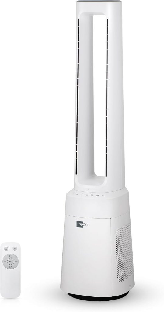 aeco AirX Guard Turmventilator mit Fernbedienung 2in1 HEPA Luftreiniger…