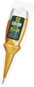 COMPO GROW ORGANIC Booster - praktische Aufbaukur für Spezialkulturen - unterstützt das Wachstum - Dünger für Indoor & Outdoor - organisch - 30 ml, braun