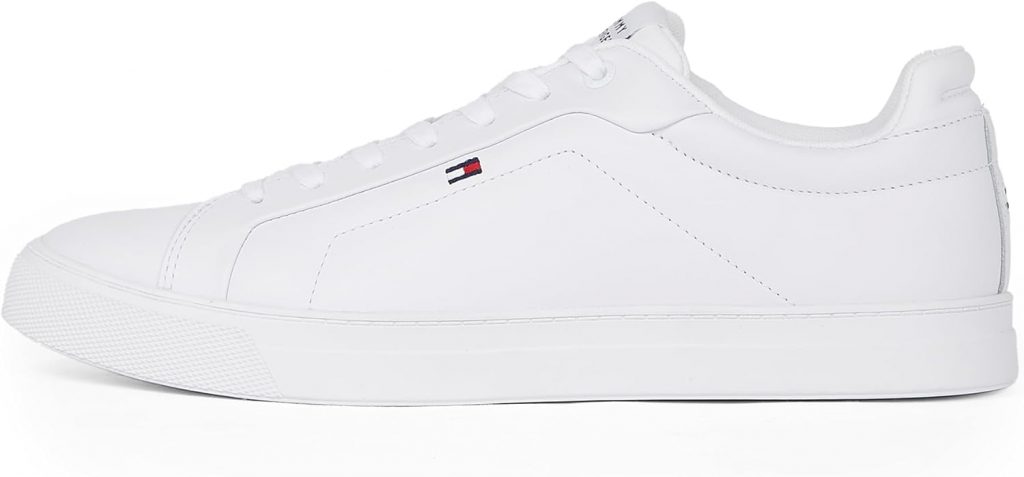 Tommy Hilfiger Herren Sneaker Low Icon Court Leather Flag Essential