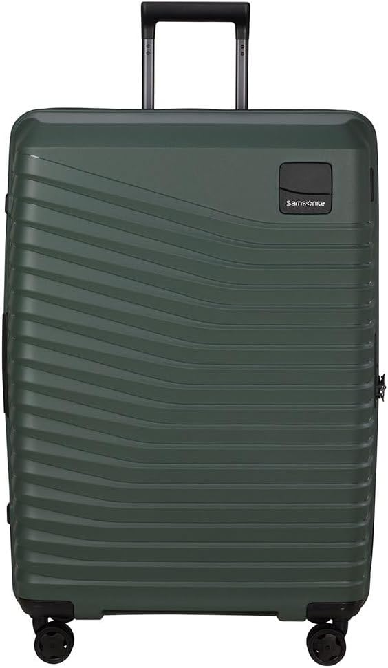 Samsonite Intuo – Spinner L, Erweiterbarer Koffer, 75 cm, 105/115 L, Grün (Olive Green)