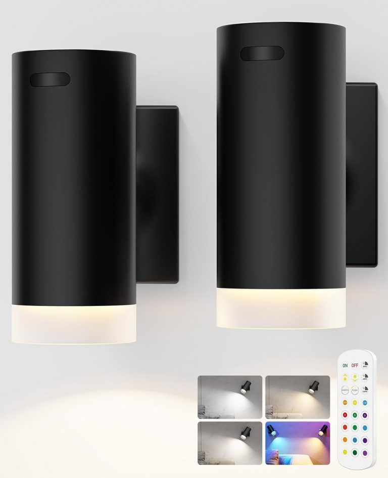 LABOREDUCER LED Wandleuchte Innen Akku Schwarz Kabellos mit Fernbedienung,Aufladbare Wandleuchte Ohne Stromanschluss Wandlampe mit 3 Farben Temperaturen und 12 RGB,360° Drehbar Leselampe (2 Stück)7,60€ Code: JSQXY9ME (🛒 an der Kasse eingeben)➡️ https://www.amazon.de/dp/B0D9J41FT6/?tag=preisfehlerheute-21