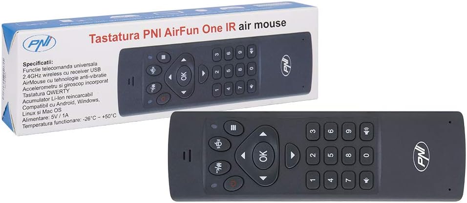 PNI AirFun Tastatur Eine IR-Luftmaus und eine Mini-QWERTY-Tastatur für…
