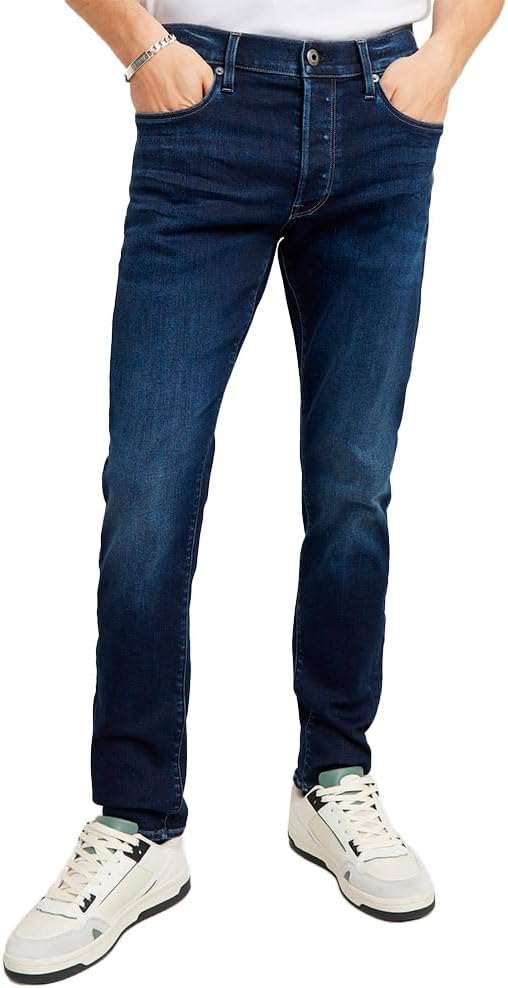 G-STAR Men's 3301 Slim Jeans, Blau (dk Aged D25742-8968-89), 26W / 30L