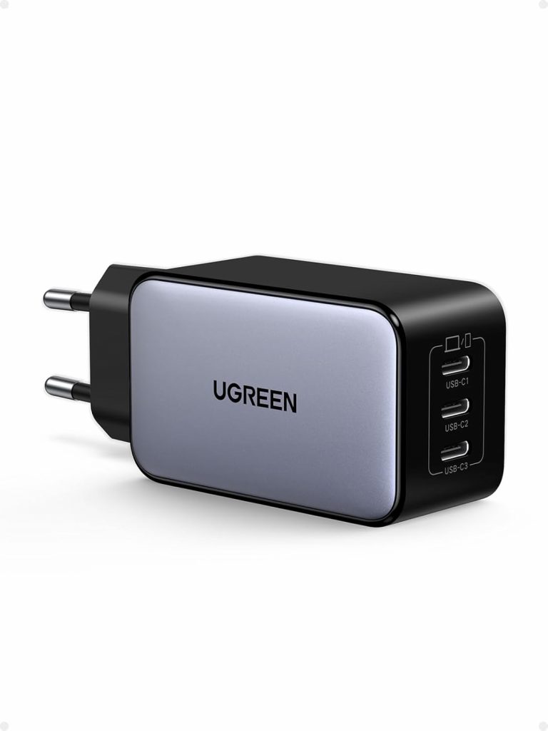 UGREEN Nexode USB C Ladegerät 65W GaN Netzteil mit 3X USB-C-Port…