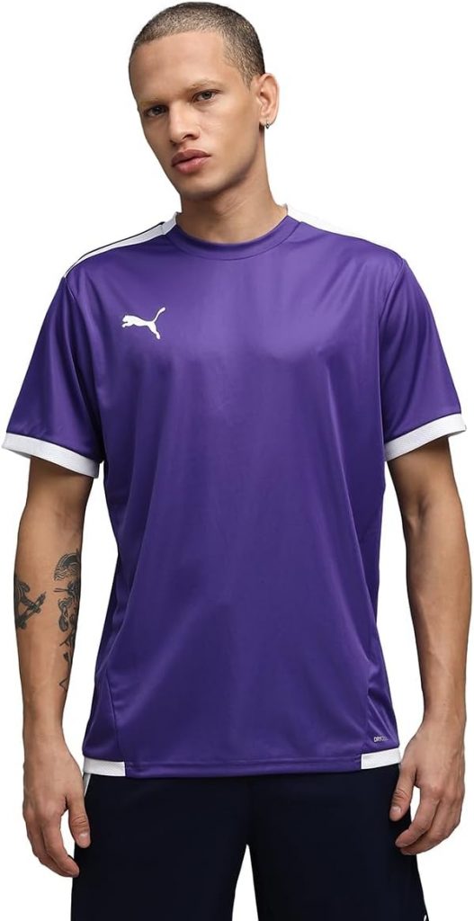 PUMA Herren Teamliga Jersey Shirt, Prism Violet-puma White, L EU