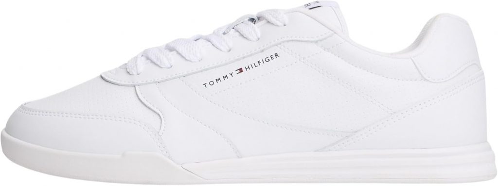 Tommy Hilfiger Herren LoPro Cup Leather Fm0fm05677 Low-Top, White, 43 EU