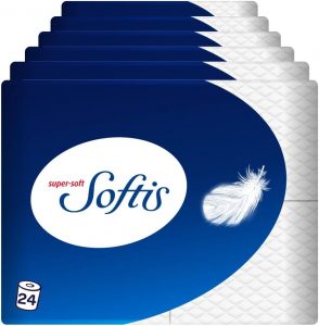Softis 4-lagiges Toilettenpapier - 24 Rollen-Packung (6 x 4 Einzelpackungen), 100 Blatt pro Rolle, Einzigartiges Softkammer-System, Recyclebare Verpackung, FSC-zertifiziertes Papier13.21&euro; statt 30.99&euro;➡️ https://www.amazon.de/dp/B07SZN9BWQ/?tag=preisfehlerheute-21
